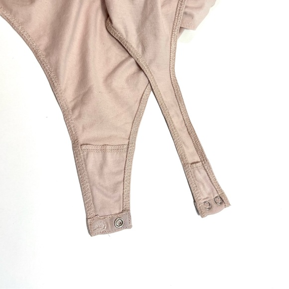 Free People Intimately Smockin’ and Rockin’ Bodysuit Champagne Pink Size Small - Picture 11 of 14